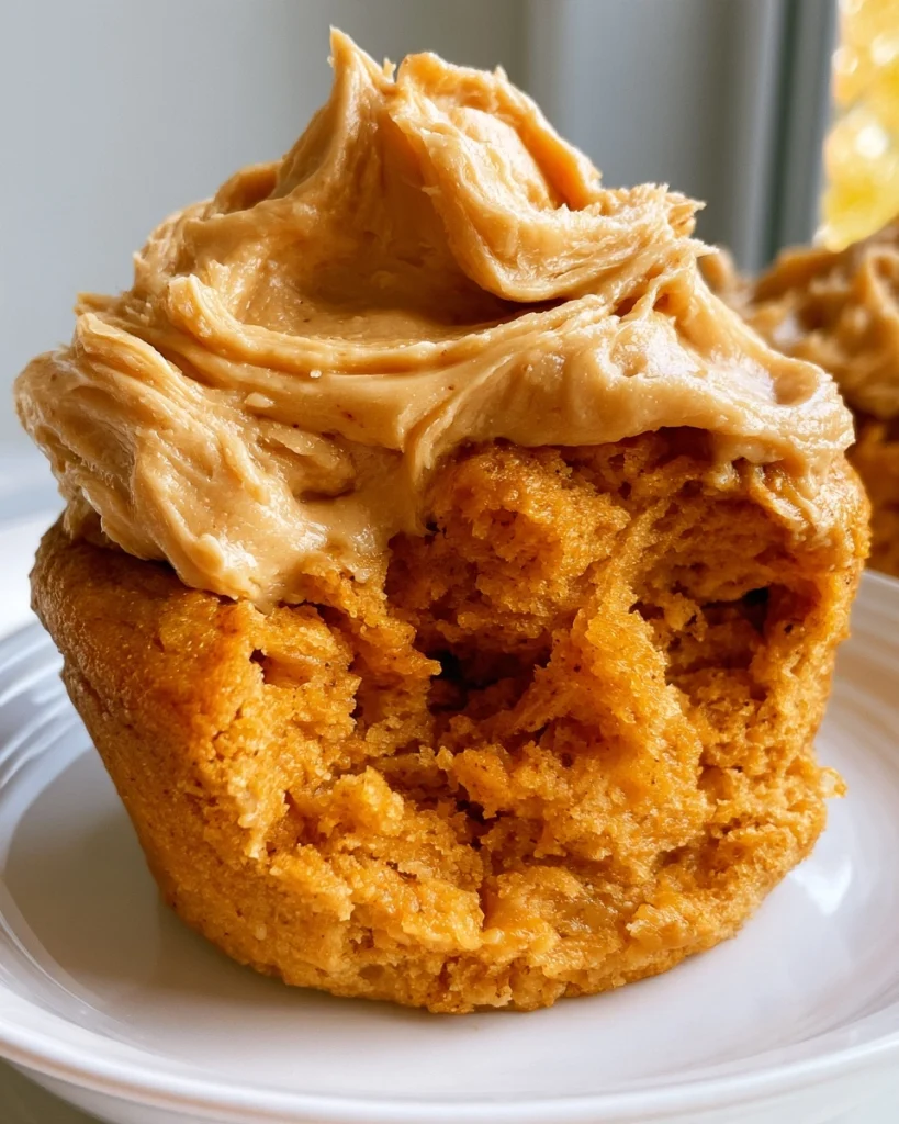 Peanut Butter Pumpkin Pupcakes