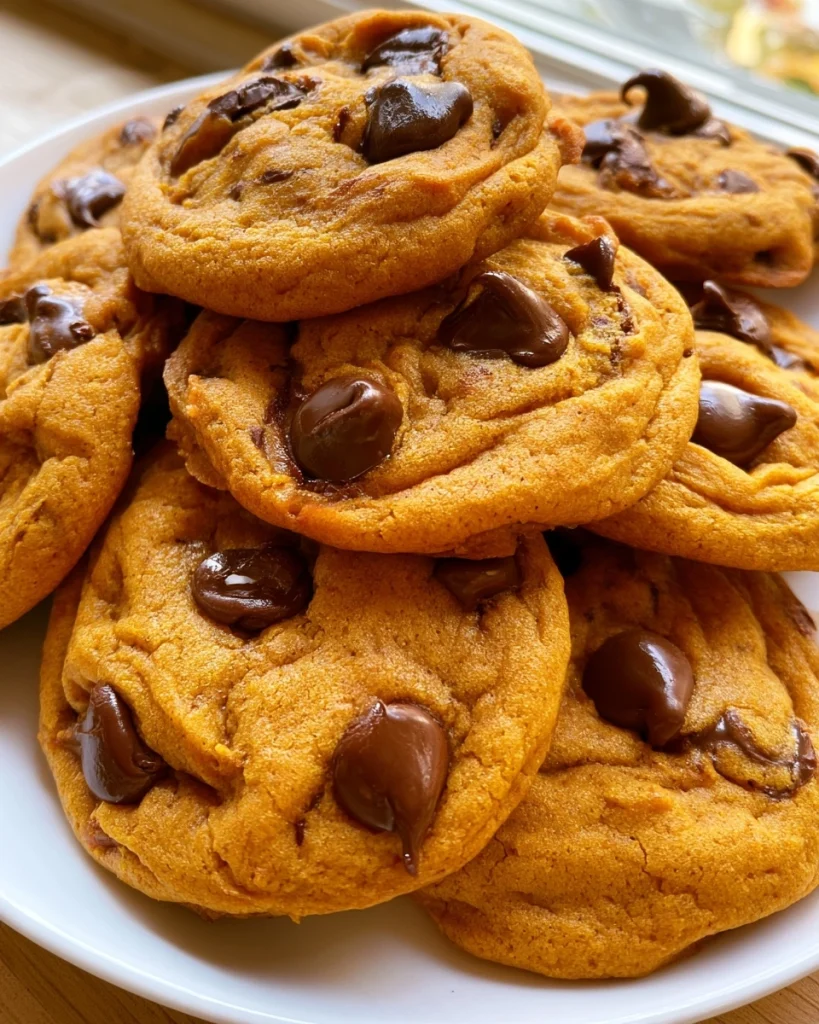 Pumpkin Chocolate Chip Cookies