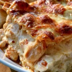 White Chicken Lasagna Casserole
