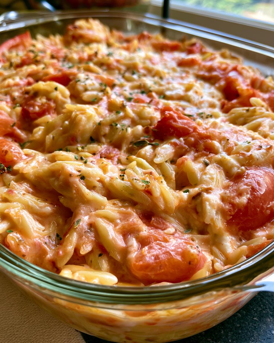Baked Feta Tomato Orzo