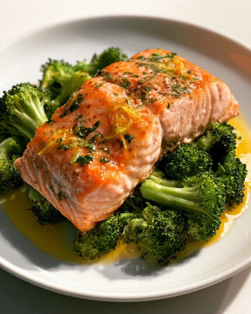 Baked Salmon with Broccoli