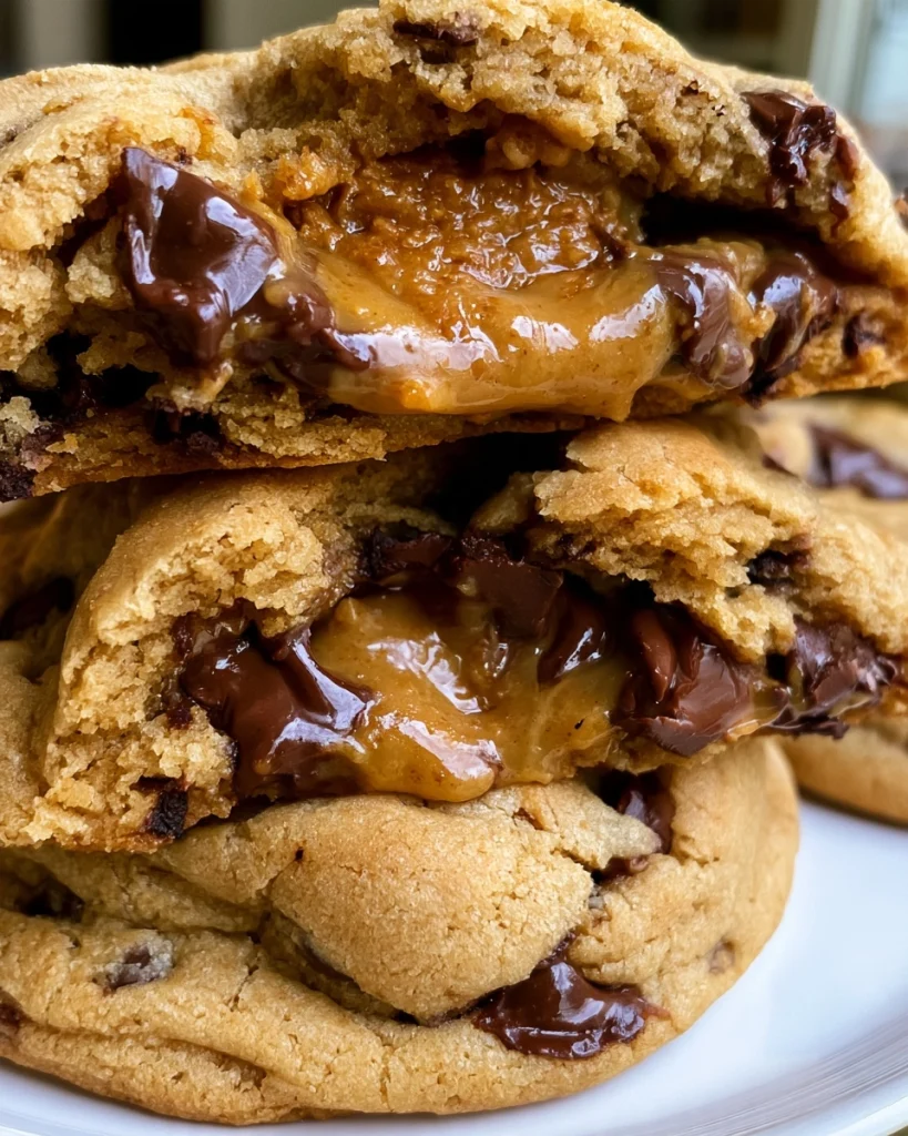 Biscoff Stuffed Chocolate Chip Cookies
