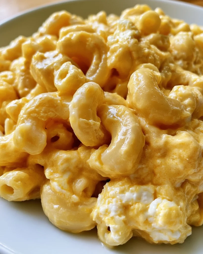 Blended Cottage Cheese Mac and Cheese