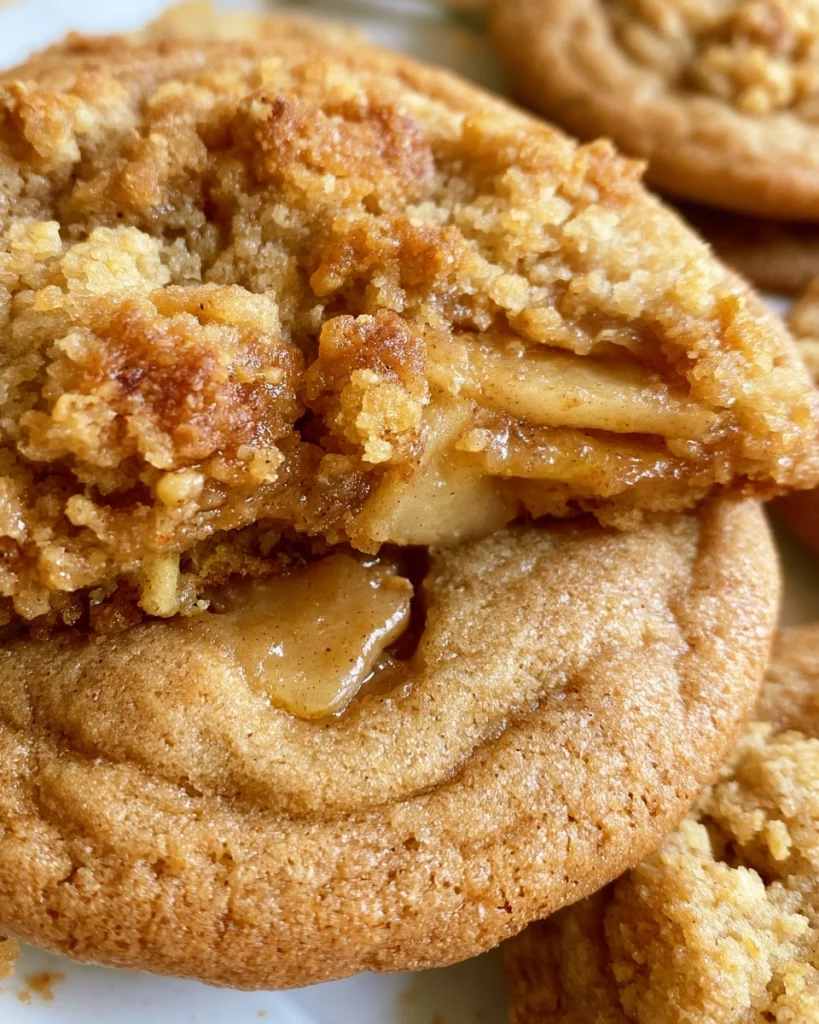 Brown Butter Apple Crumble Cookies