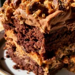 Butterfinger Poke Cake