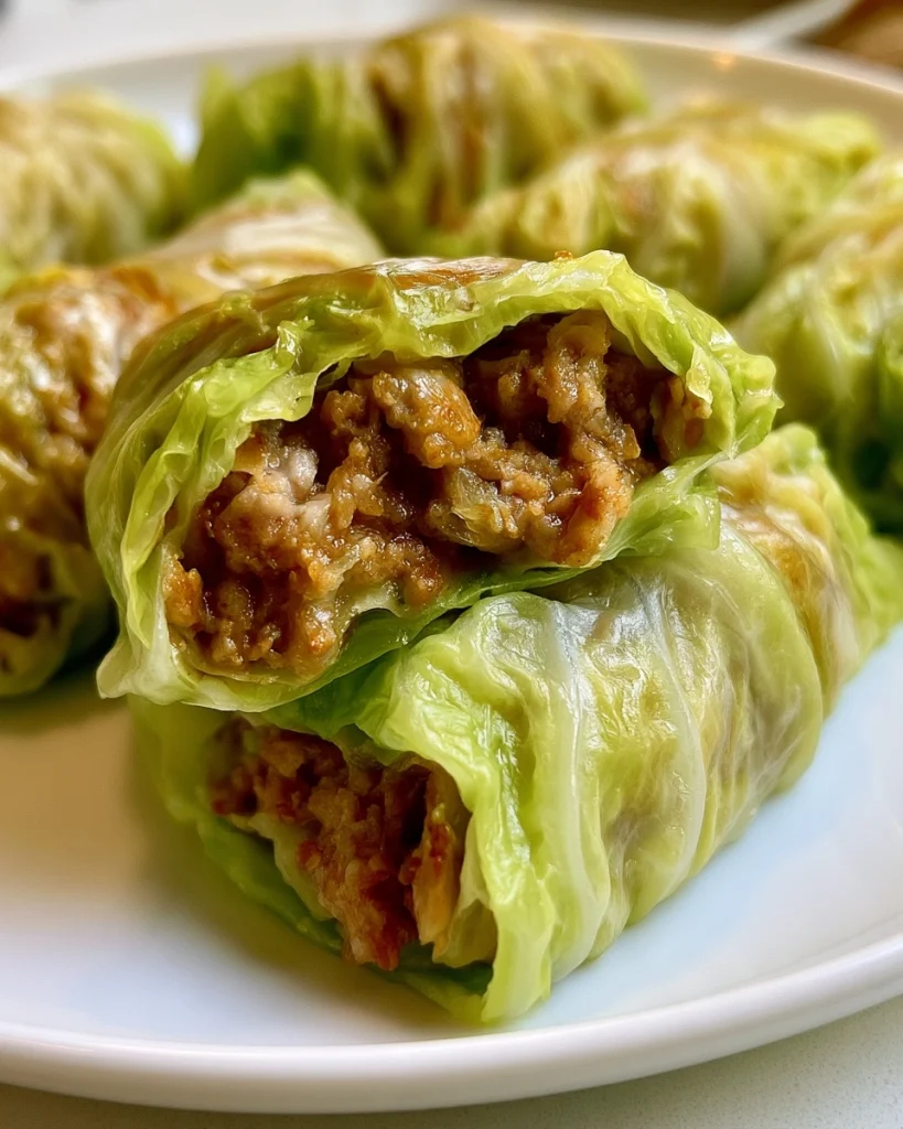 Cabbage Dumplings with Turkey