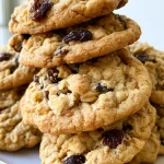 Chewy Oatmeal Raisin Cookies