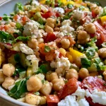 Chickpea Feta Crunch Salad
