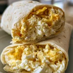 Cottage Cheese Egg White Breakfast Wrap