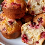 Cranberry Orange Sourdough Muffins