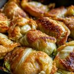 Crispy Cabbage Dumpling Skillet