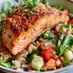 Crispy Rice Salmon Salad Bowls