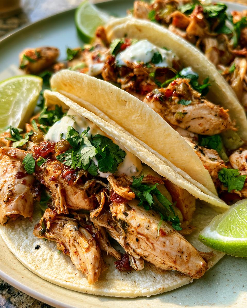 Crockpot Mississippi Chicken Tacos