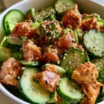 Crunchy Cucumber Tuna Sushi Bowls