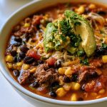 Easy Beef Taco Soup