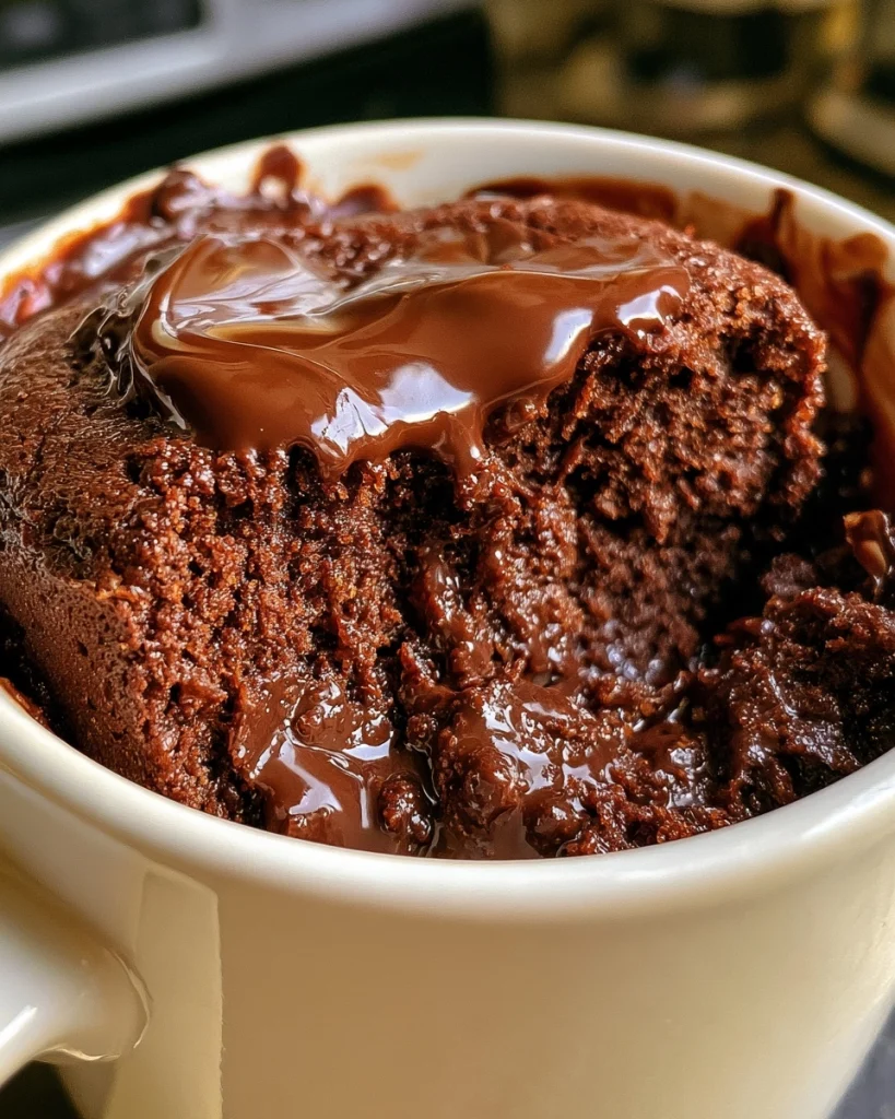 Eggless Chocolate Mug Cake