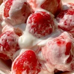 Frozen Yogurt Strawberry Clusters