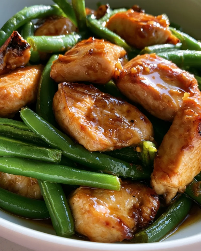 Garlic Chicken with Green Beans