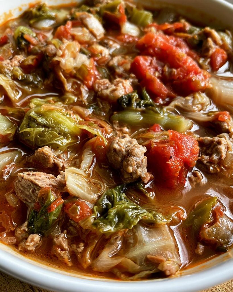 Golumpki Soup with Ground Beef