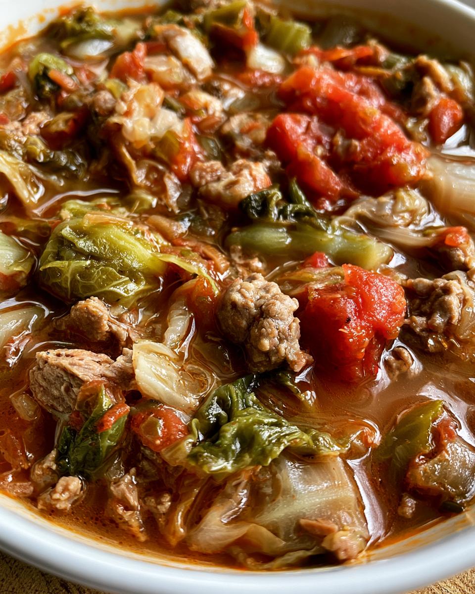 Golumpki Soup with Ground Beef