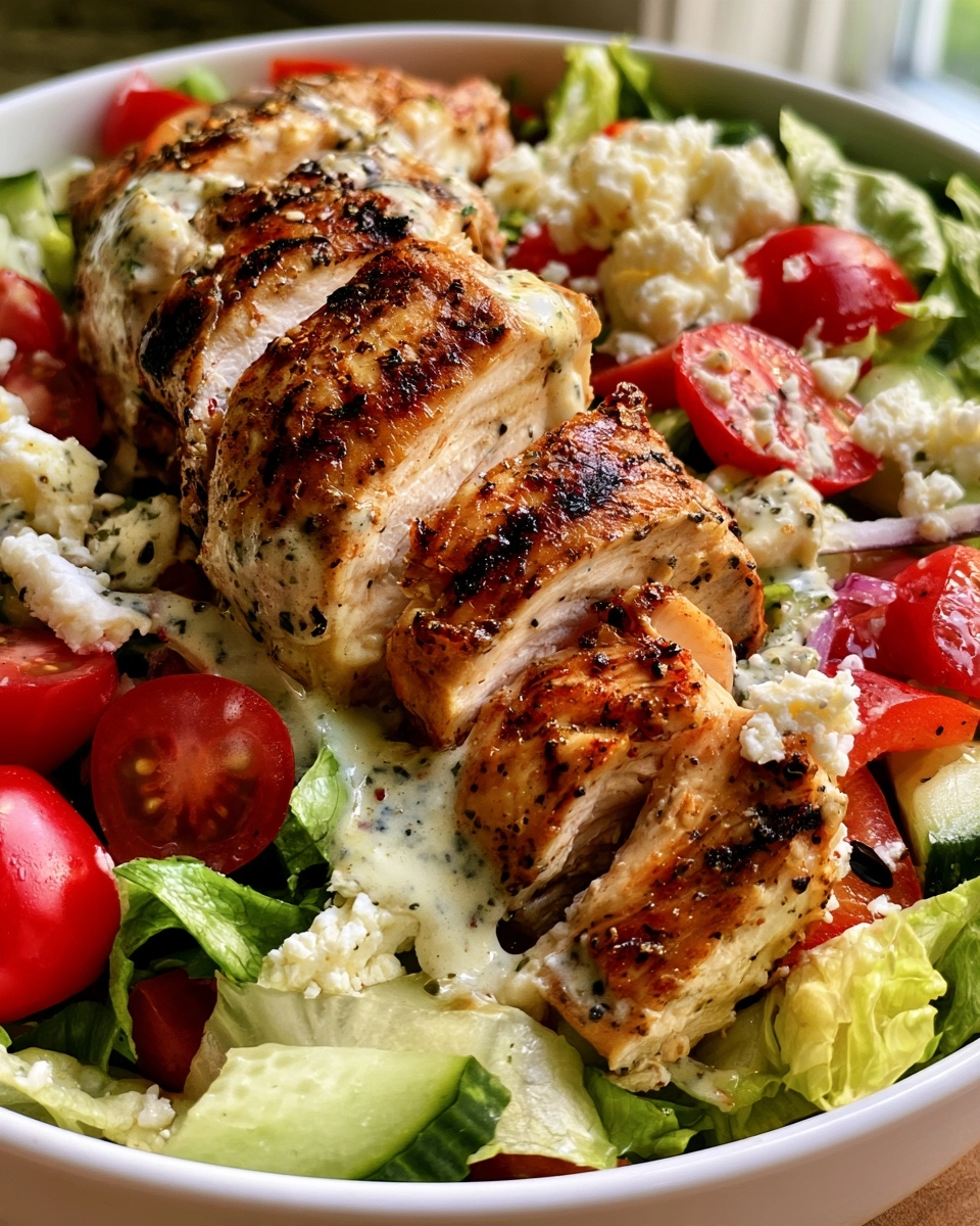 Greek Chicken Salad Bowls