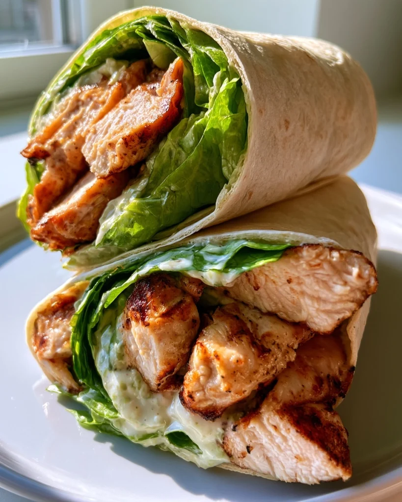 Grilled Chicken Caesar Wraps