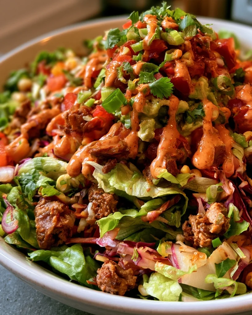 Healthy Big Mac Taco Salad