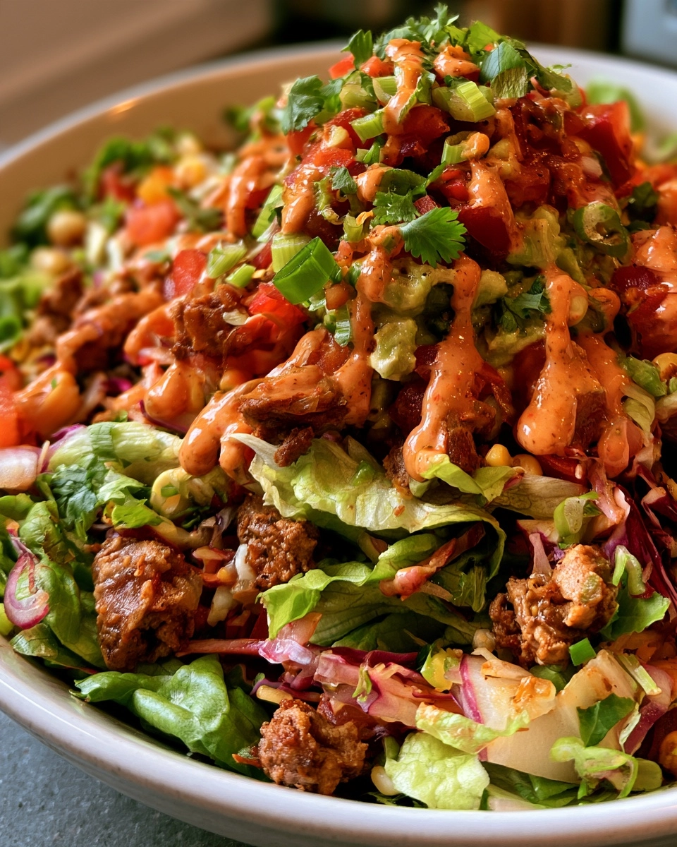 Healthy Big Mac Taco Salad
