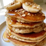 Healthy Oatmeal Banana Pancakes