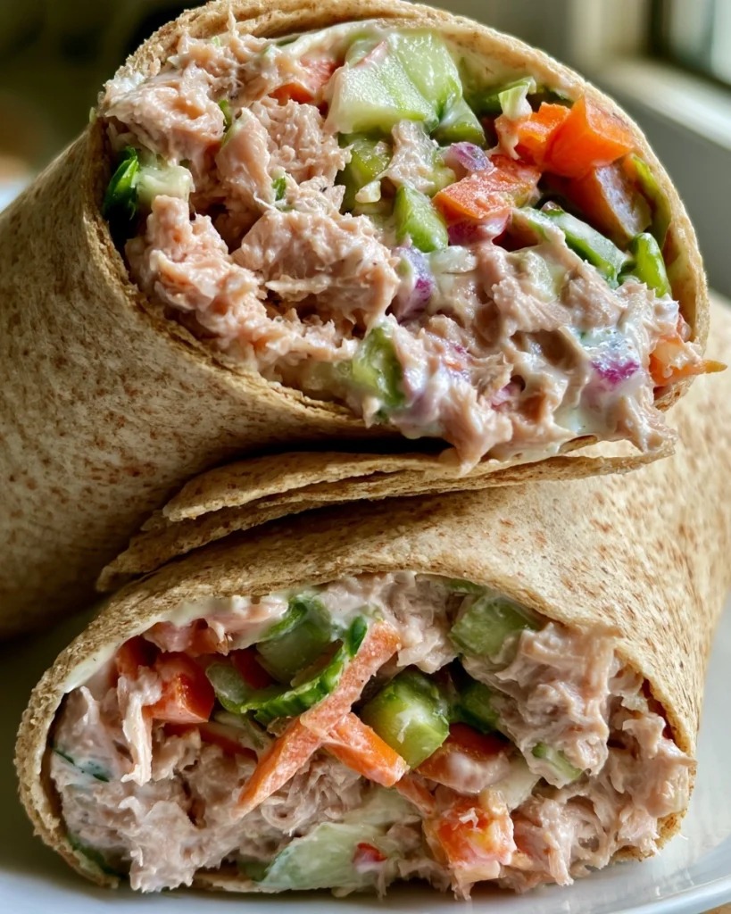 Healthy Tuna Salad Wraps