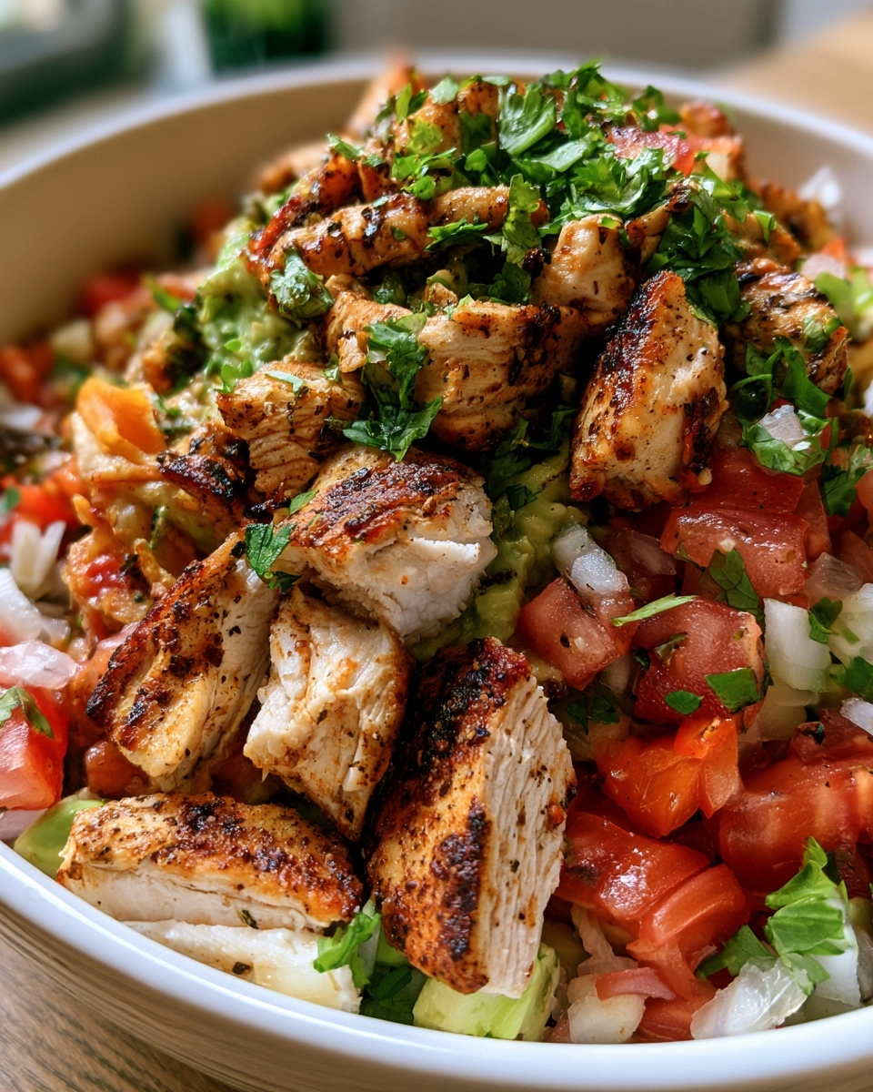 High Protein Chicken Burrito Bowls