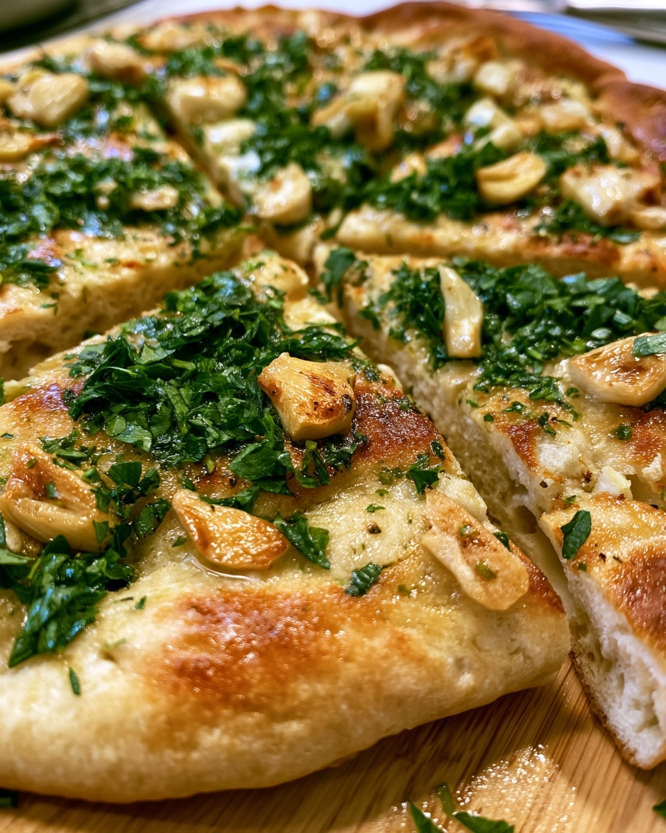 High Protein Garlic Bread Flatbread