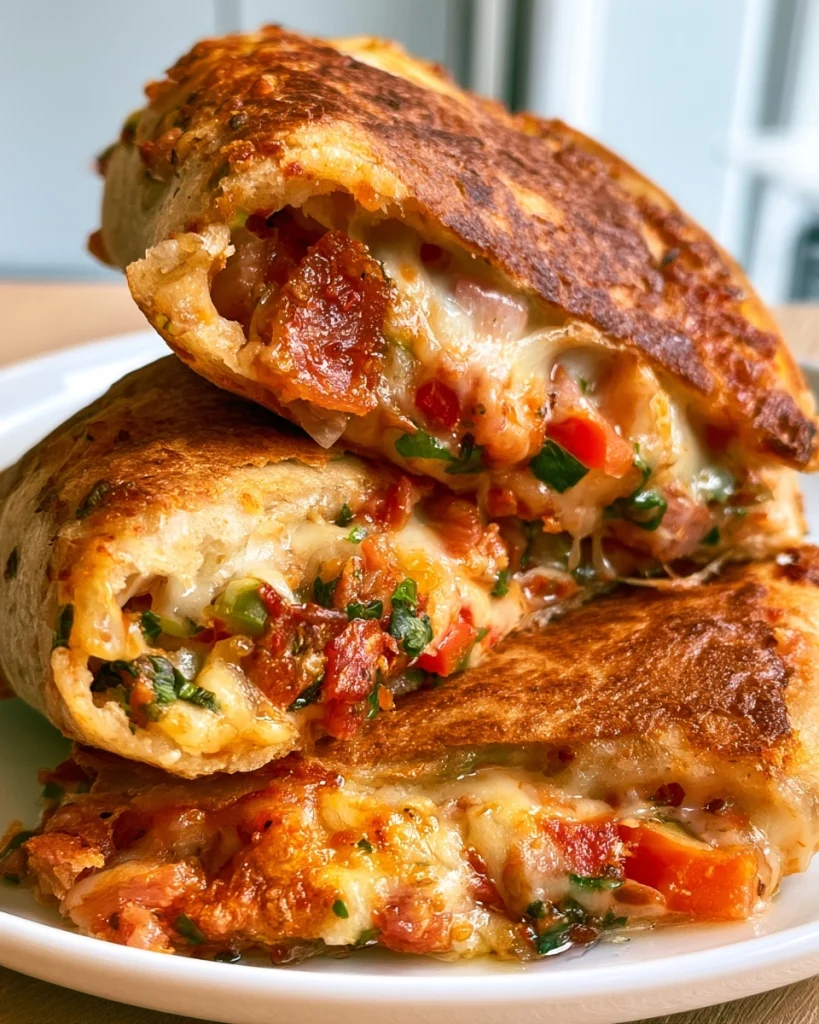 High Protein Pizza Quesadillas