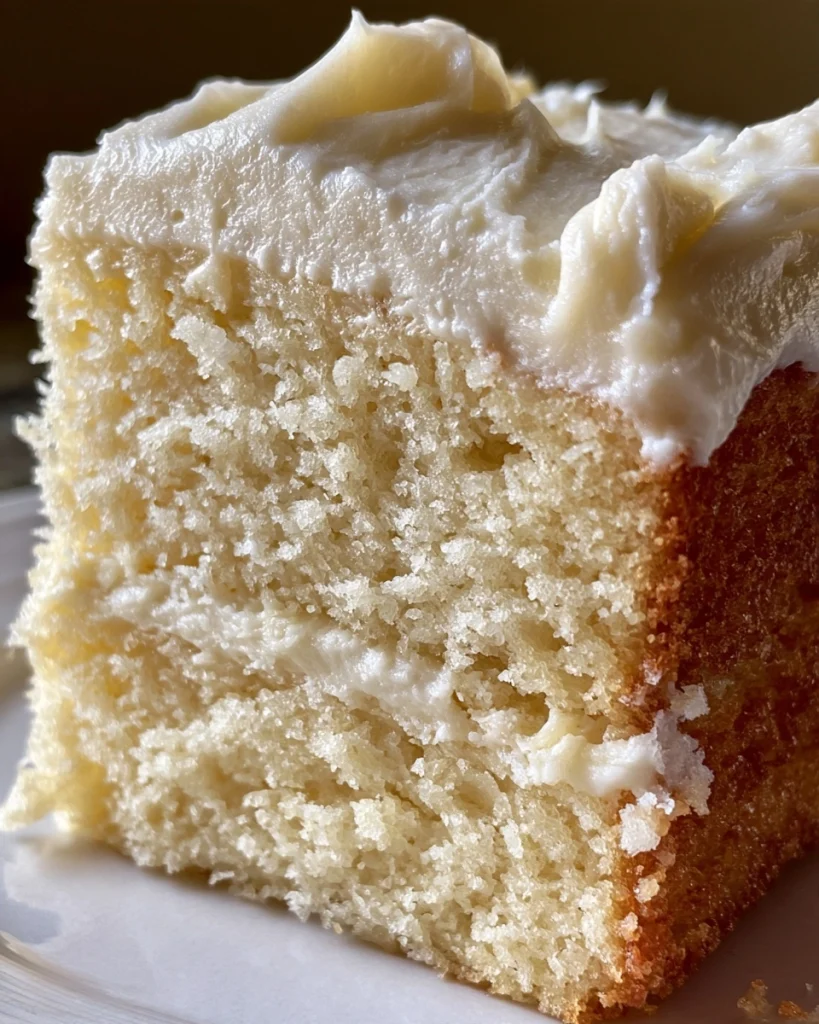 Homemade Vanilla Sheet Cake