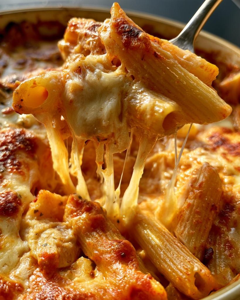 Marry Me Chicken Pasta Bake