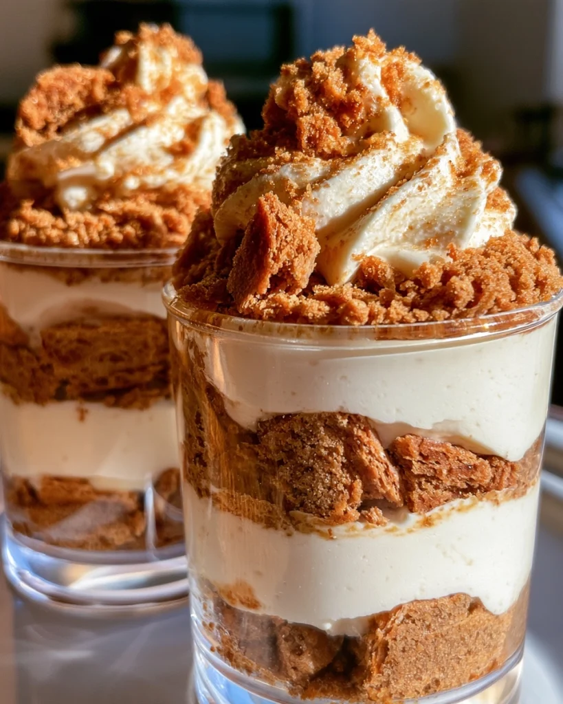 No Bake Biscoff Cheesecake Cups
