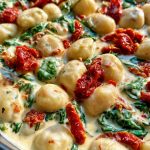 One Pan Creamy Tuscan Gnocchi