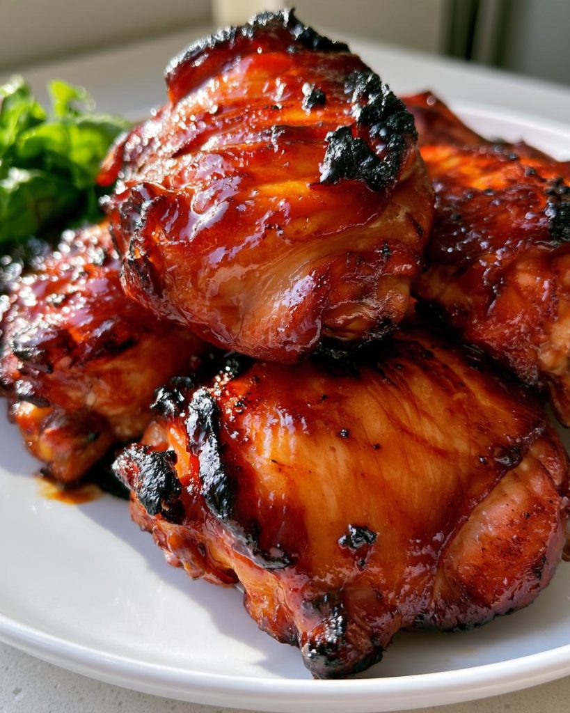 Oven Baked BBQ Chicken Thighs