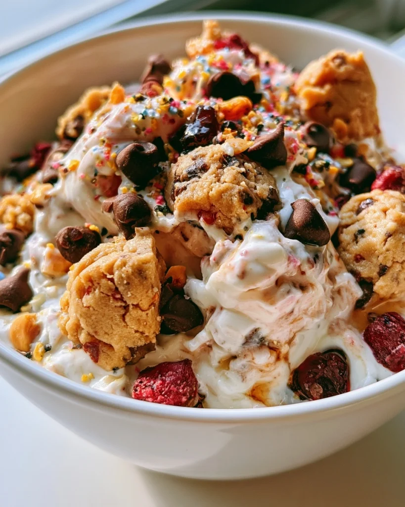 Protein Cookie Dough Yogurt Bowl
