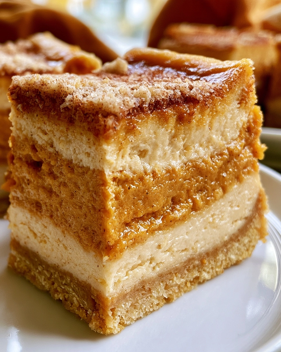Pumpkin Pie Cheesecake Bars