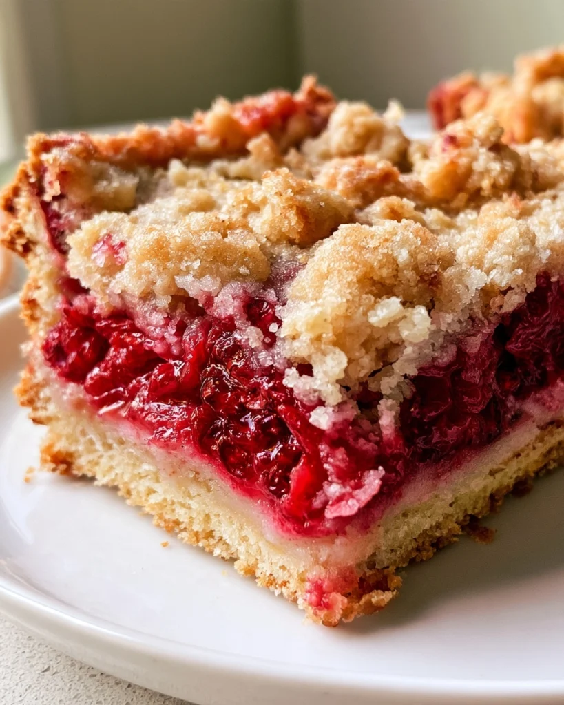 Raspberry Crumble Bars