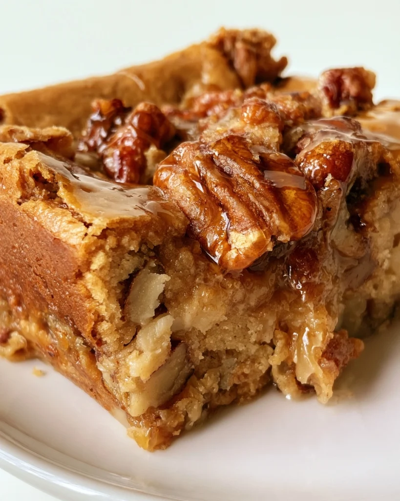 Salted Maple Pecan Blondies