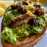 Sardine Avocado Toast with Lemon