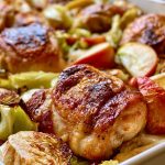 Sheet Pan Chicken with Apples and Cabbage