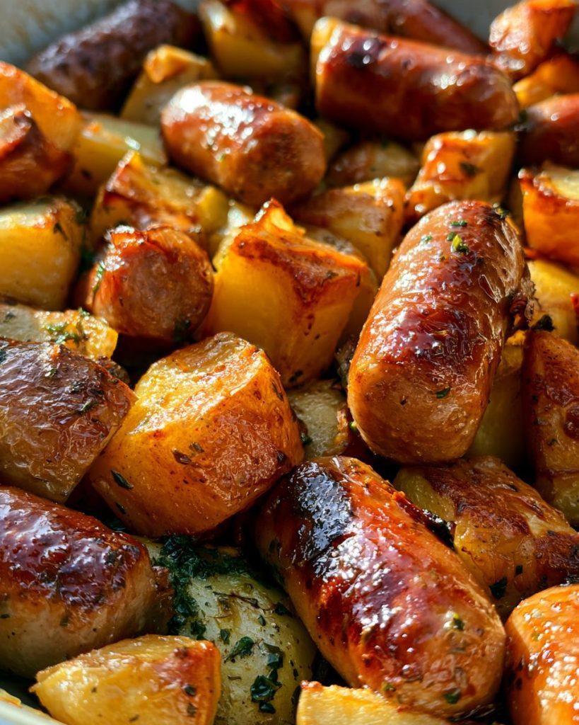 Sheet Pan Sausage and Potatoes
