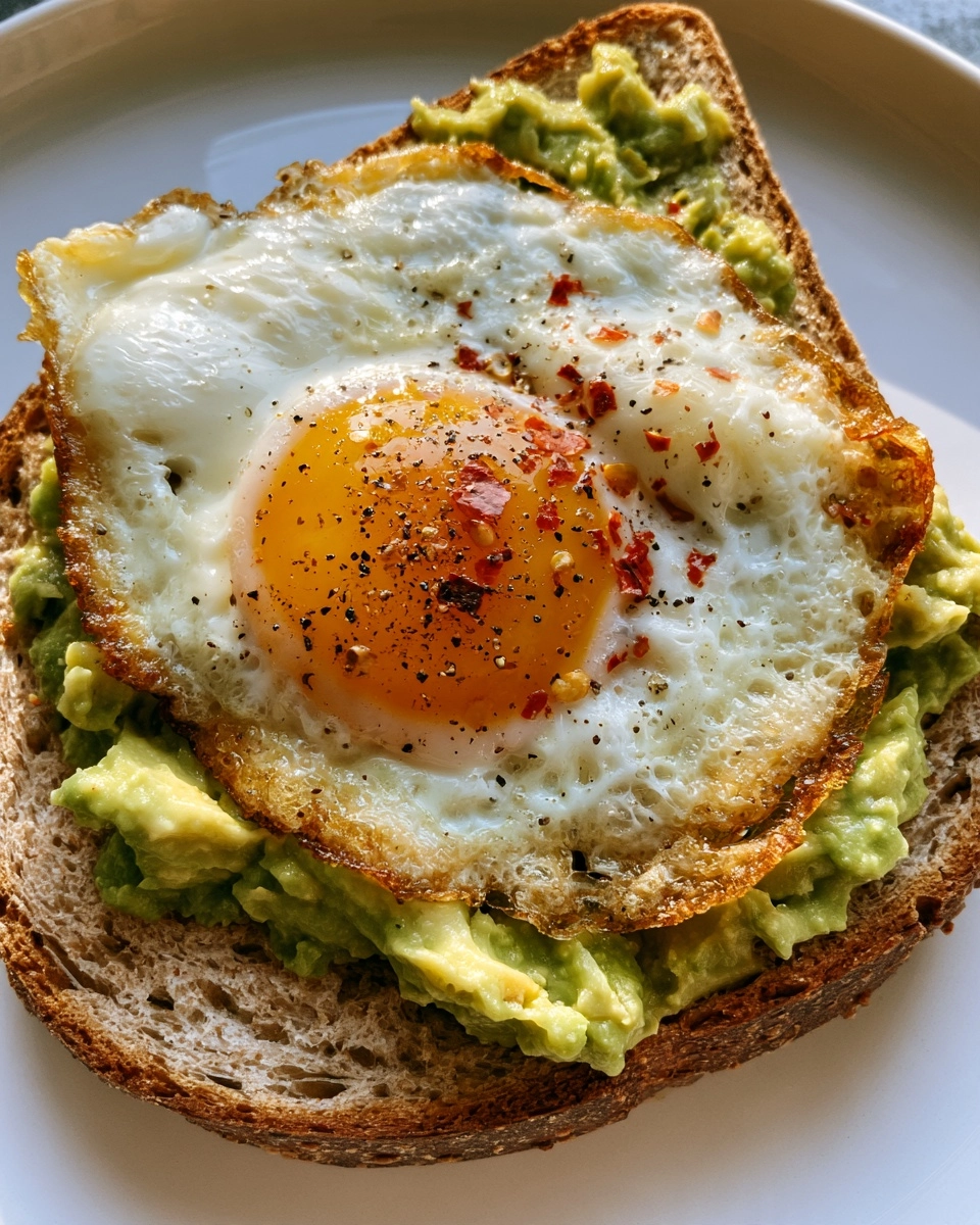 Simple Avocado Egg Toast