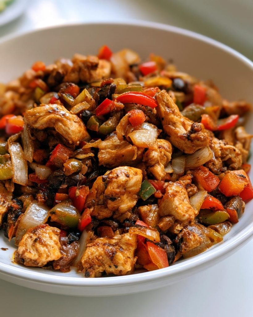 Sunday Meal Prep Chicken Burrito Filling