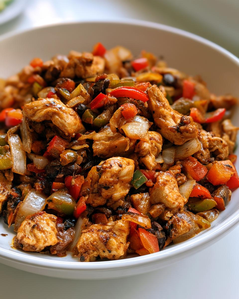 Sunday Meal Prep Chicken Burrito Filling