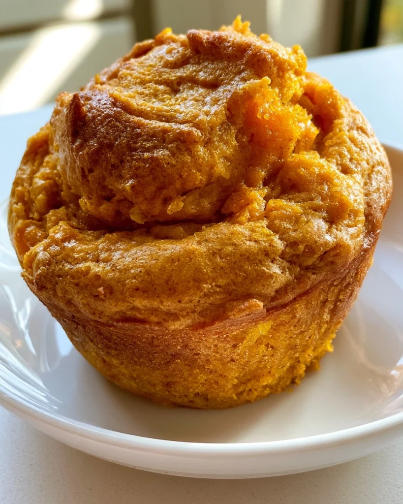 Three Ingredient Pumpkin Muffins