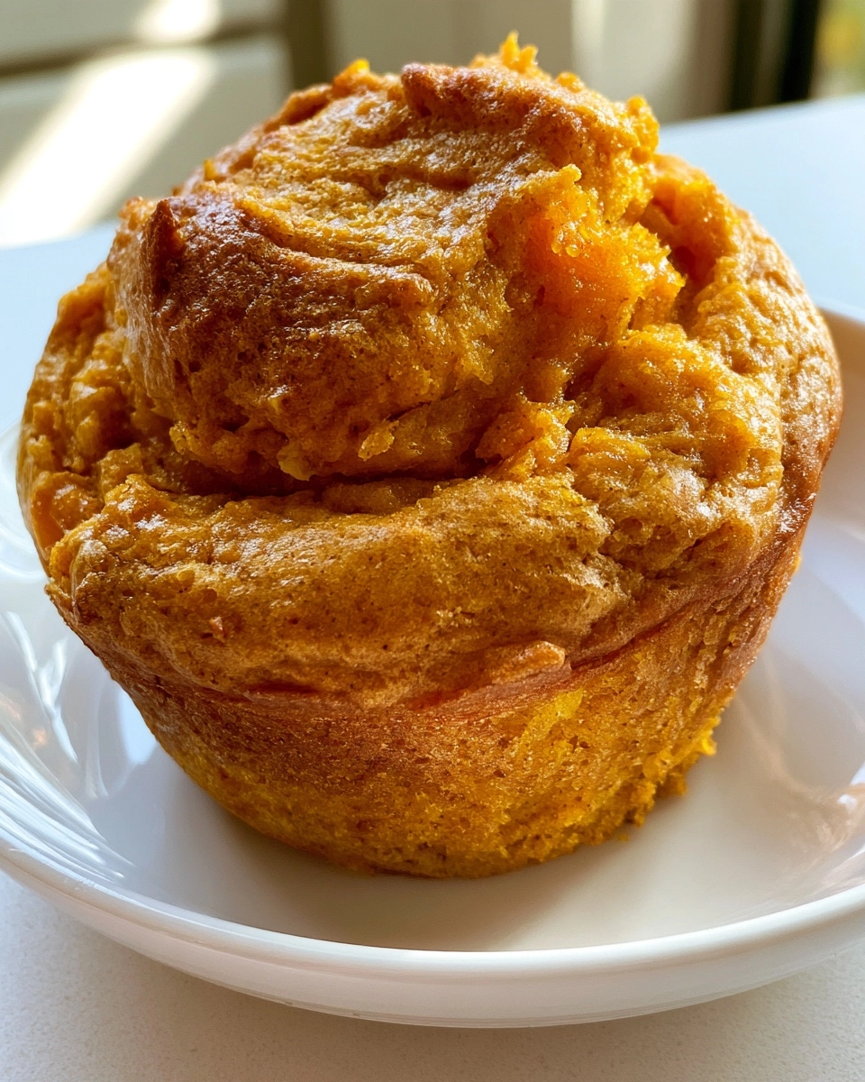 Three Ingredient Pumpkin Muffins
